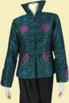 Bargain - Long-sleeve Mandarin Blouse