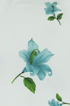 Fabric - Floral Imitation Silk (Multicolor)