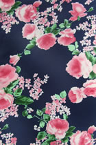 Fabric - Floral Imitation Silk