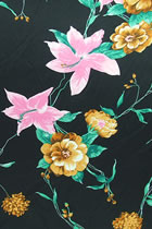 Fabric - Floral Imitation Silk