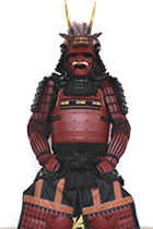 日本武士甲胄-鬼前立赤備武者鎧（定做）