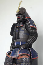 日本武士甲胄-鐵錆地塗長劍前立藍系威當世具足（定做）