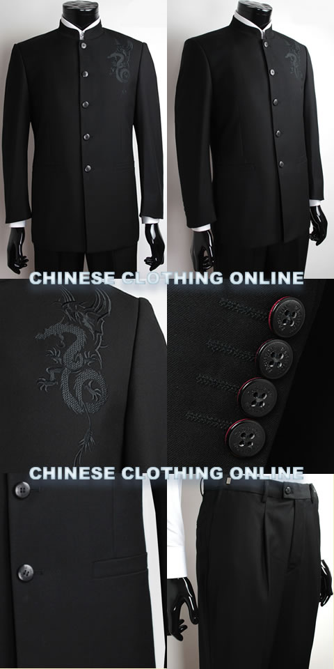 Modernised Mao Suit w/ Dragon Embroidery (RM)