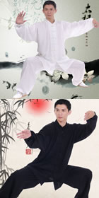 Taichi Kungfu Uniform with Pants - Cotton/Linen/Nylon (RM)
