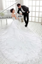 Train-length Wedding Gown (RM)