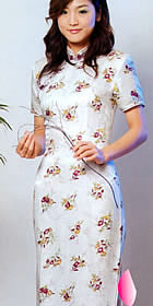 Short-sleeve Long-length Cheongsam (CM)