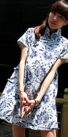 Ethnic Floral Linen Cotton Dress/Blouse (RM) Ethnic Floral Linen Cotton Dress/Blouse (RM)