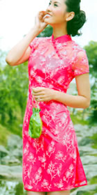 Short-sleeve Short-length Cheongsam (CM)