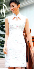 Sleeveless Short-length Cheongsam (CM)