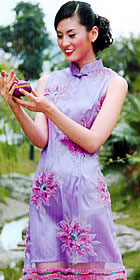 Sleeveless Short-length Cheongsam (CM)