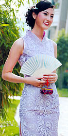 Sleeveless Short-length Cheongsam (CM)
