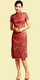 Short-sleeve Mid-length Cheongsam (CM)