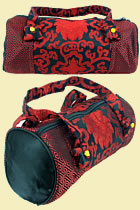 Silk Brocade Mini Duffle Bag
