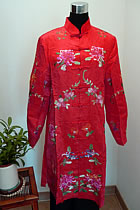 Bargain - Xiang Embroidery Silk Jacket (Red)