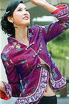 Long-sleeve Mandarin Blouse (CM)