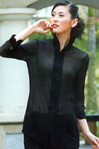 3/4-sleeve Mandarin Blouse (CM)