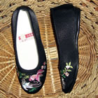 Gold Fish Embroidery Shoes (Multicolor)