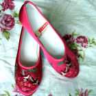 Mid Heel Bird Embroidery Shoes (Multicolor) Mid Heel Bird Embroidery Shoes (Multicolor)