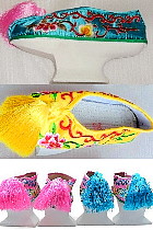 Stage Footwears - Gege Embroidery Shoes with Saucer Sole Stage Footwears - Gege Embroidery Shoes with Saucer Sole