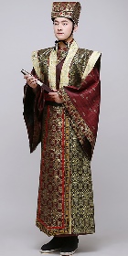 Han Scholar-bureaucrat Court Dress w/ Crown (RM)