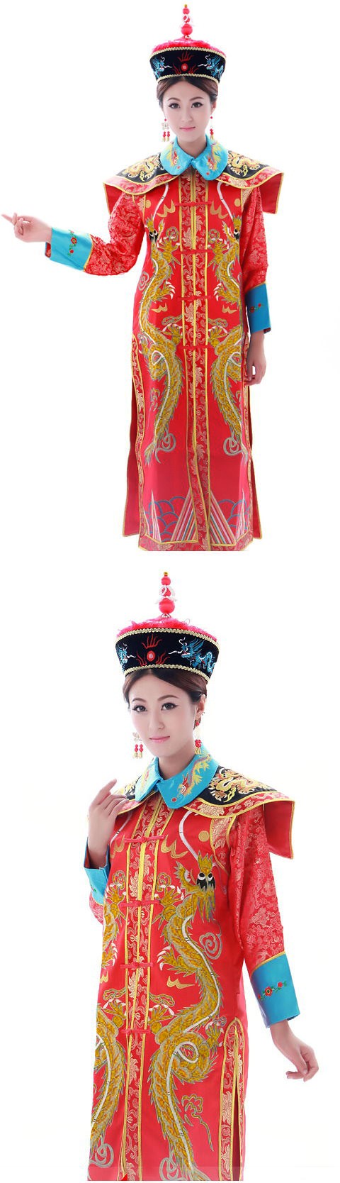 Qing Dynasty Empress Robe w/ Crown (RM)