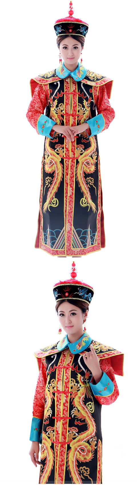 Qing Dynasty Empress Robe w/ Crown (RM)