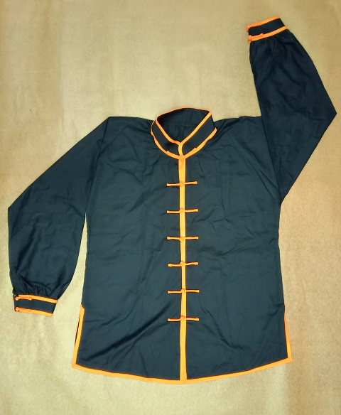 Bargain -Mandarin Collar Long-sleeve Kung Fu Shirt
