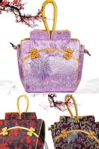 Bargain - Brocade Embroidery Handbag (Multicolor)