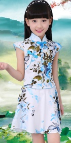 Girl's Floral Cheongsam Dress (RM)