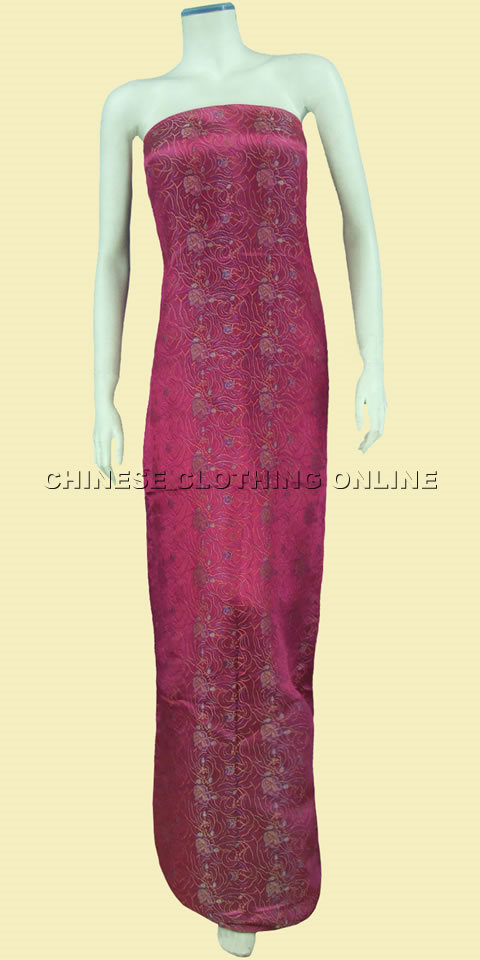 Fabric - Rose Silk Brocade (Multicolor)