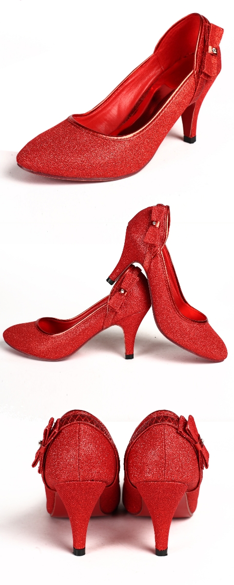 High Heel Bow Tie Shoes