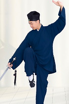 Wudang Taoist Open-cuff Short Robe with pants (RM)