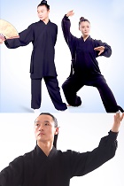 Wudang Taoist Bamboo Linen Binding-cuff Short Robe Suit (RM)