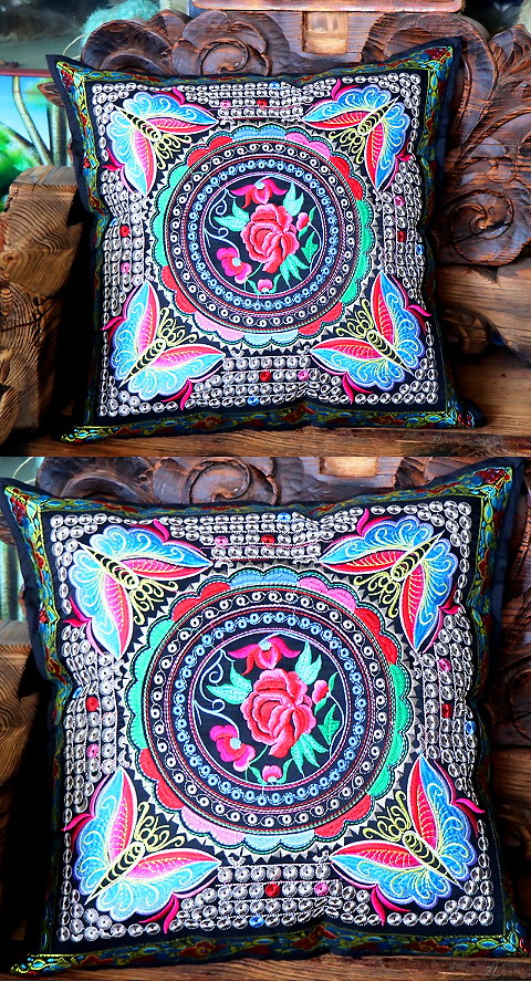 Chinese Ethnic Embroidery Cushion Cover