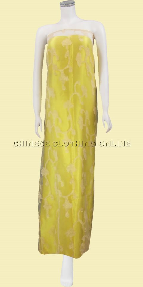 Fabric - See-through Embroidery Gauze (Yellow)