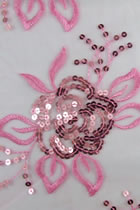 Fabric - See-through Embroidery Gauze (Pink)