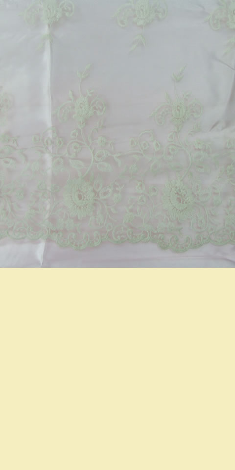 Fabric - See-through Embroidery Gauze (Ivory)