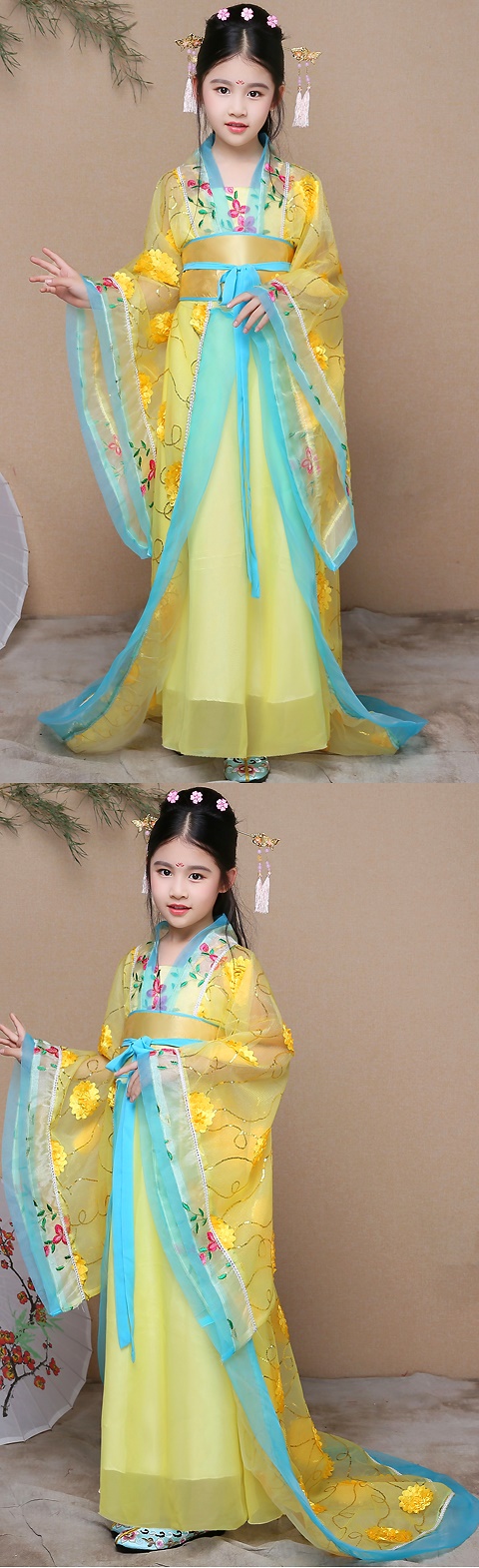 Girl's Little Imperial Concubine Train-length Hanfu (RM)