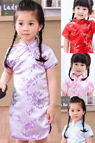 Girl's Plumb Blossom Cheongsam Dress (RM)