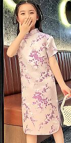 Girl's Plumb Blossoms Cheongsam Dress (RM)