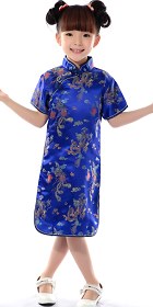 Girl's Dragon & Phoenix Cheongsam Dress (RM)