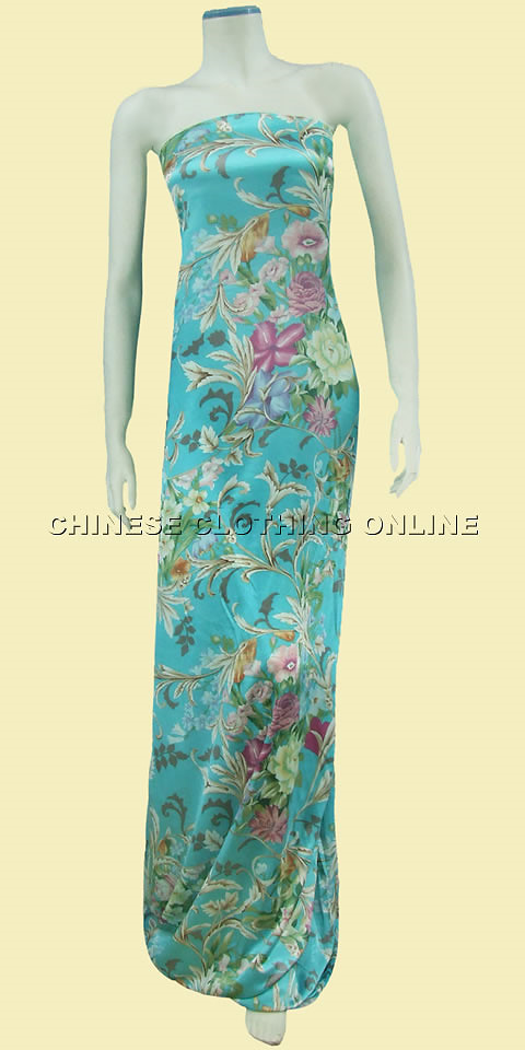 Fabric - Floral Imitation Silk (Multicolor)