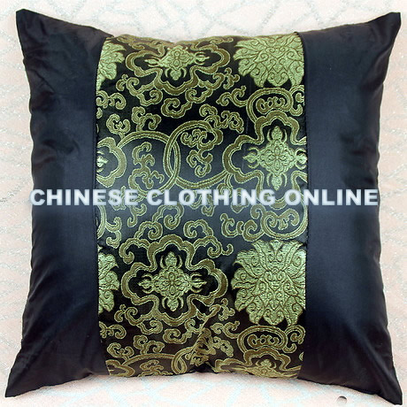 Chinese Ethnic Lotus Embroidery Cushion Cover