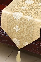 Chinese Ethnic Lotus Embroidery Table Runner (RM)