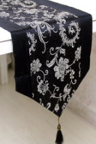 Chinese Ethnic Phoenix Tail Embroidery Table Runner (RM)