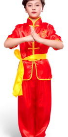 Kid's Short-sleeve Kung Fu Suit (RM)