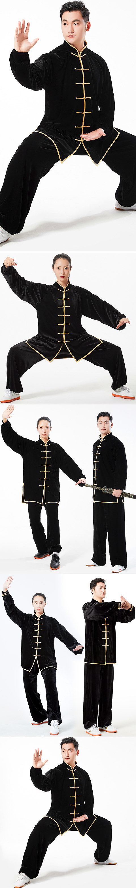 Professional Taichi Kungfu Uniform with Pants - Velvet (RM)