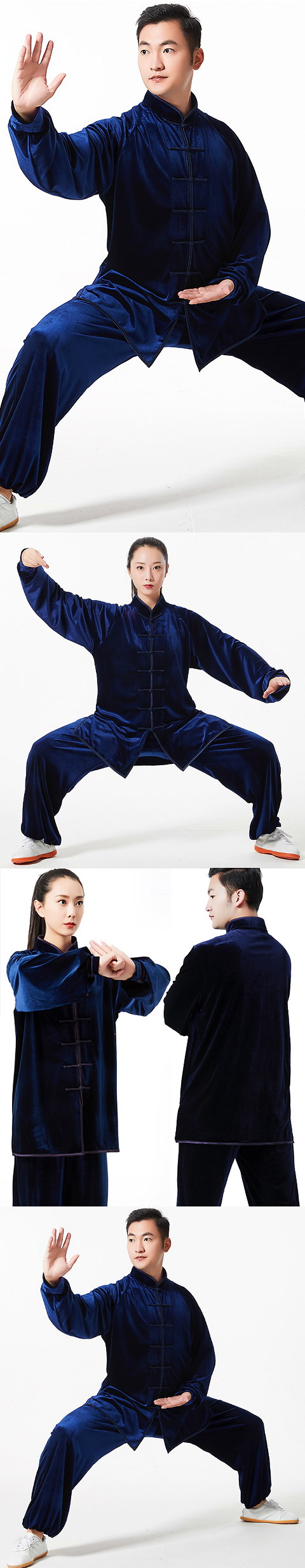 Professional Taichi Kungfu Uniform with Pants - Velvet (RM)