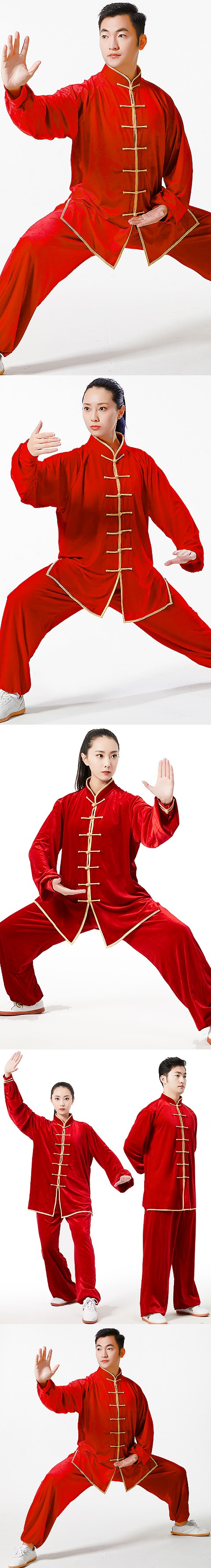 Professional Taichi Kungfu Uniform with Pants - Velvet (RM)