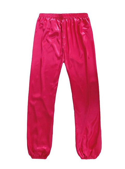 Professional Taichi Kungfu Pants - Korean Silk - Fuchsia (RM)